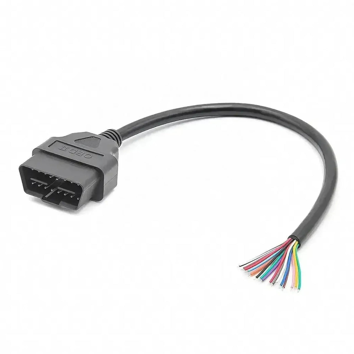 16-bents OBD2-stik (han) med 16 åbne endekabler (30 cm) | Tilbehør