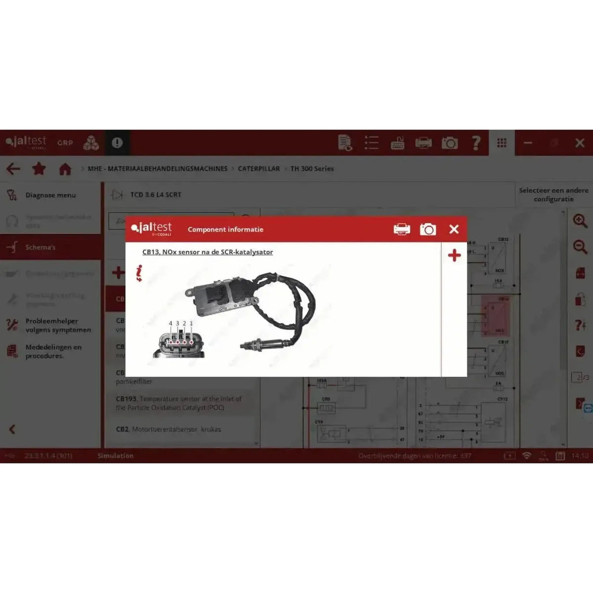 Jaltest MHE (Material Handling Equipment) diagnosticeringsenhed
