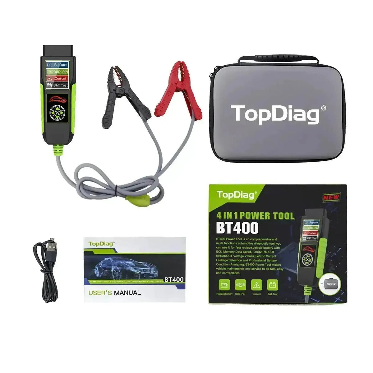 TopDiag BT400 Multifunktions- | Akkumulatortester