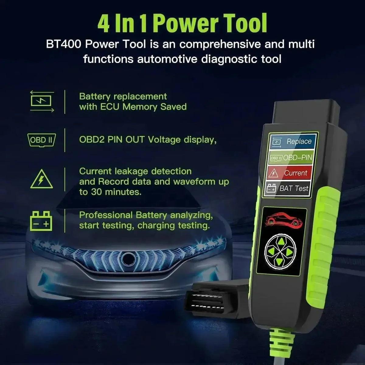 TopDiag BT400 Multifunktions- | Akkumulatortester