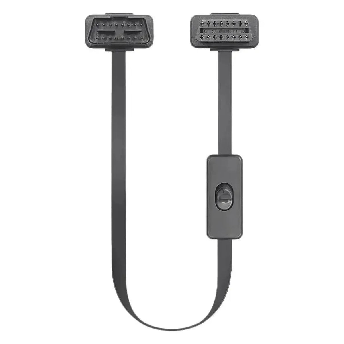 16-polet OBD2 flade forlængerkabel med switch (60 cm) | Grænseflade