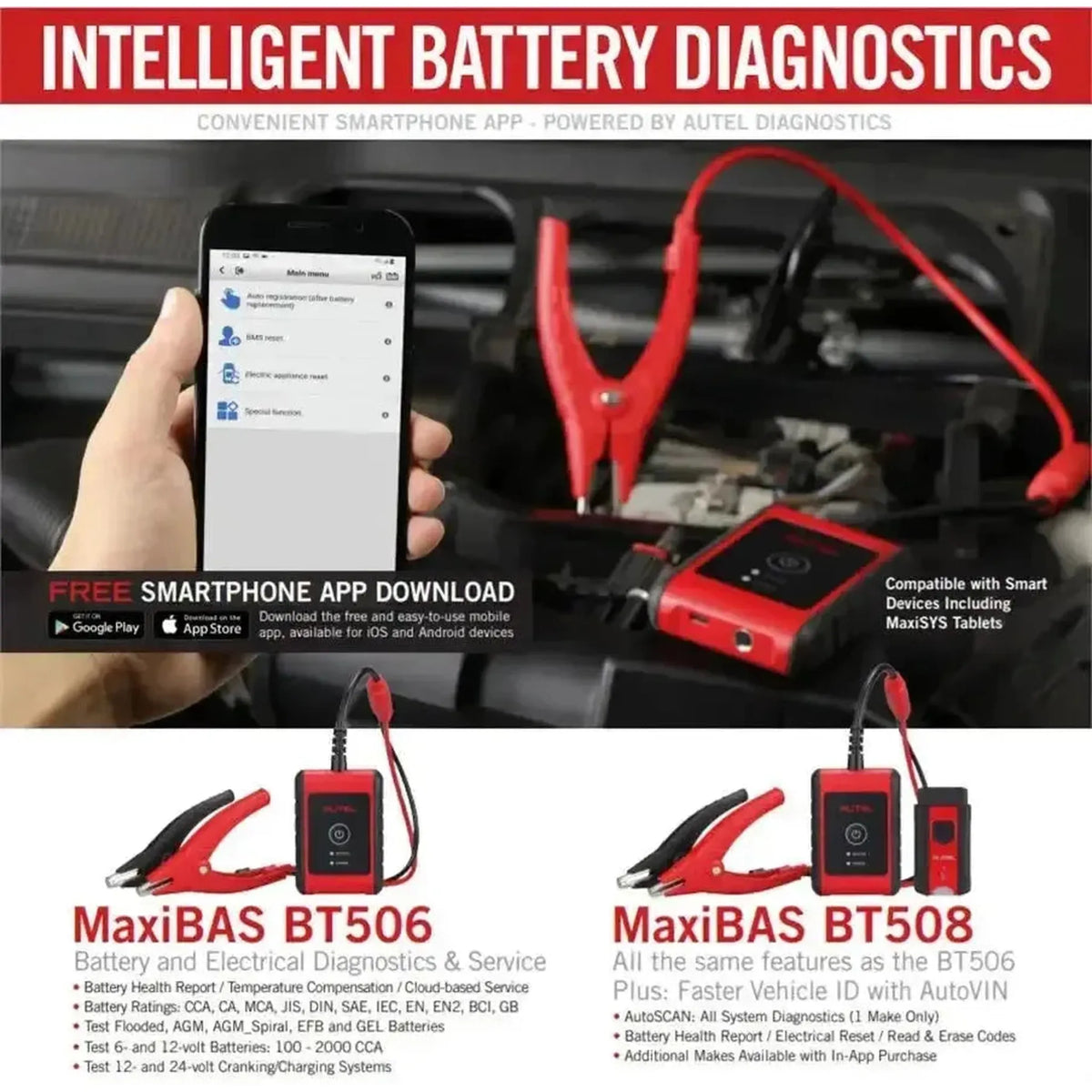 Autel MaxiBas BT506 | Batteritester