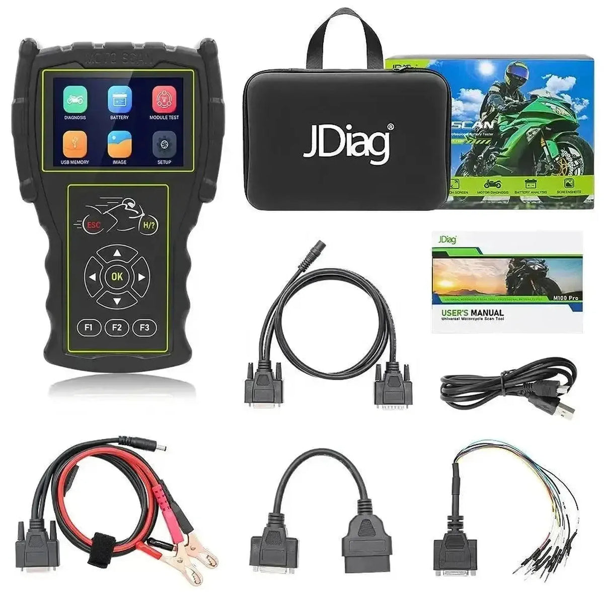 JDiag M100 Pro motorcykelscanner