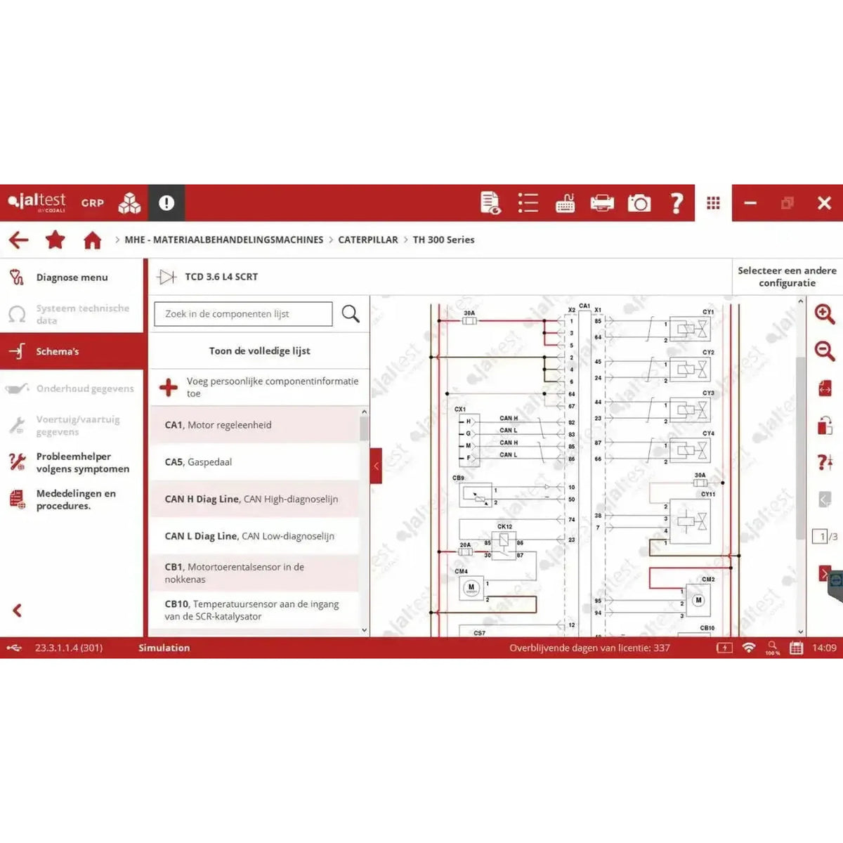 Jaltest MHE (Material Handling Equipment) diagnosticeringsenhed