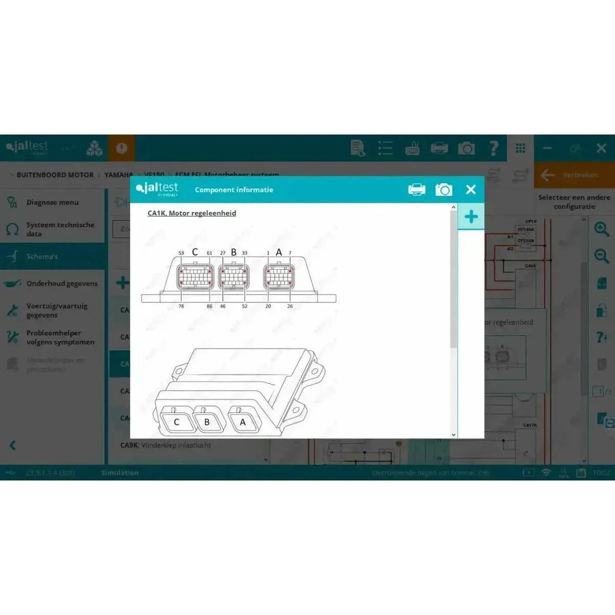 Jaltest Marine (Påhængsmotor) uitleseapparat