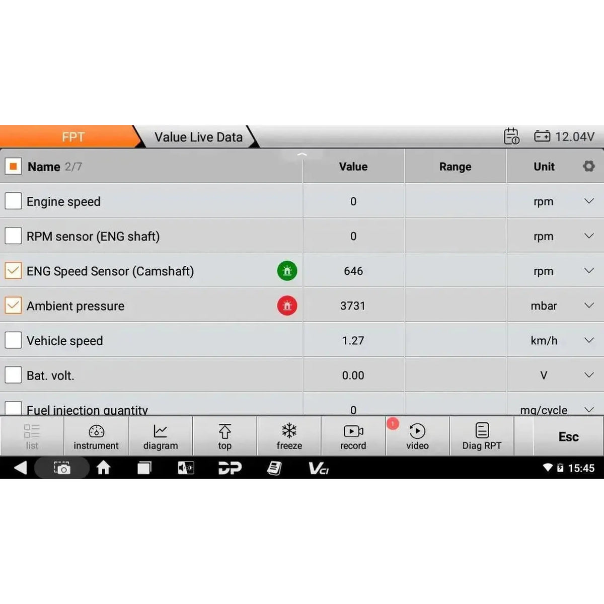 OBDSTAR IScan Pro FPT (Marine) | Aflæsningsapparat | Motorbåd