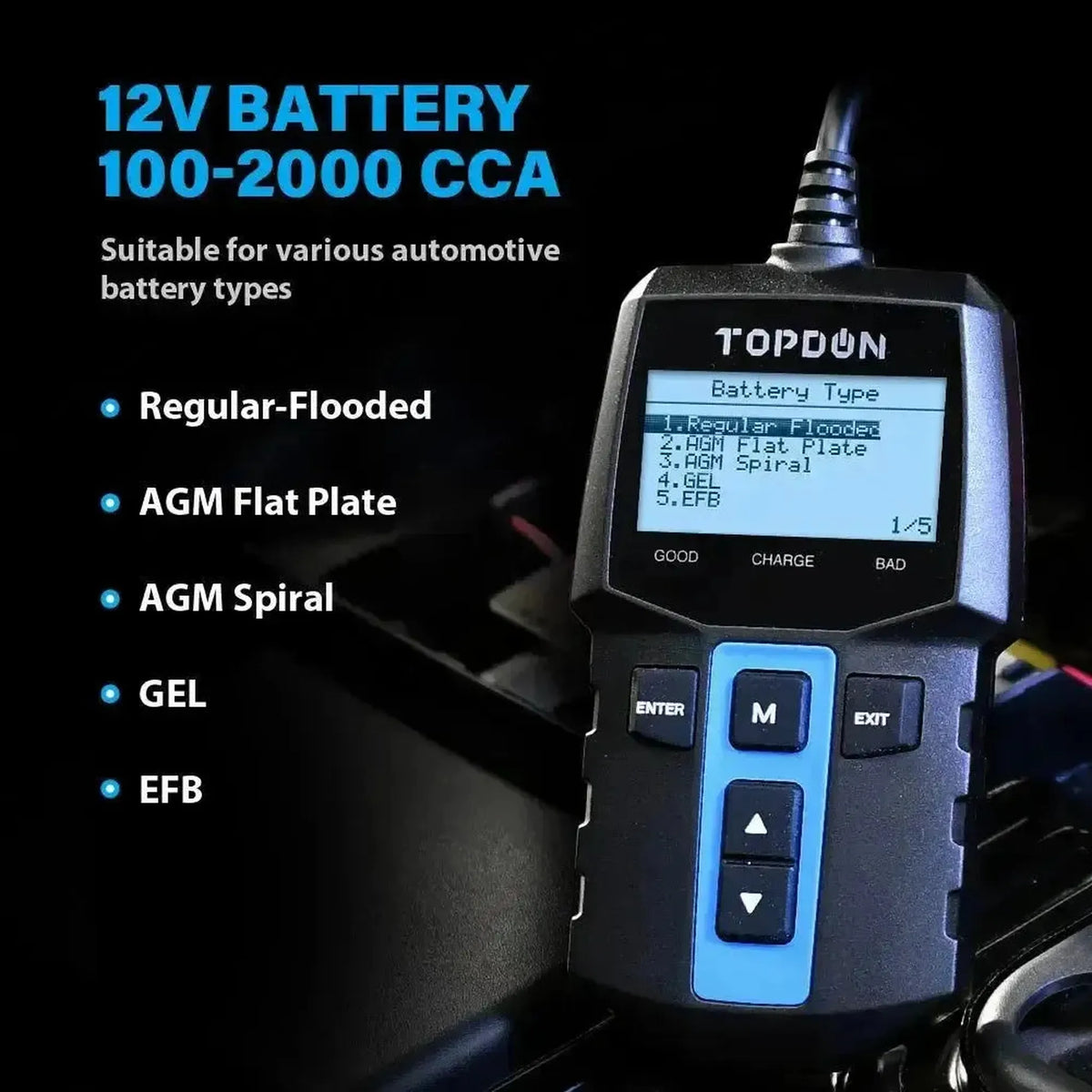 Topdon BT100 | Batteritester
