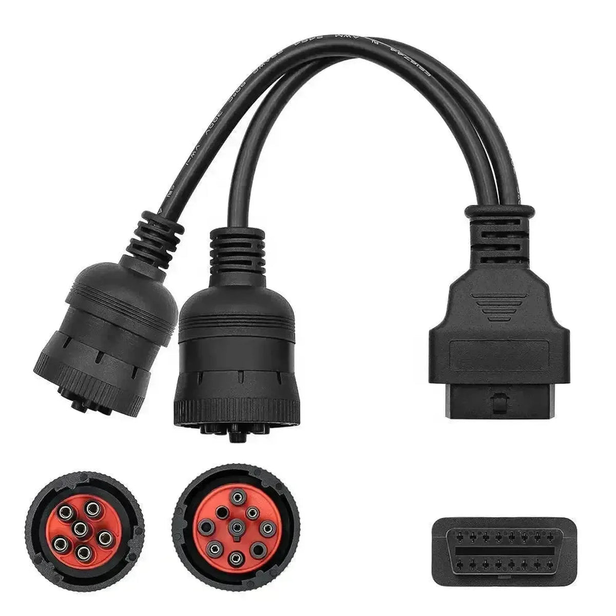 Universel 6+9 J1708+J1939 – 16-polet OBD2 adapterkabel | Erhvervs- og arbejdskøretøjer