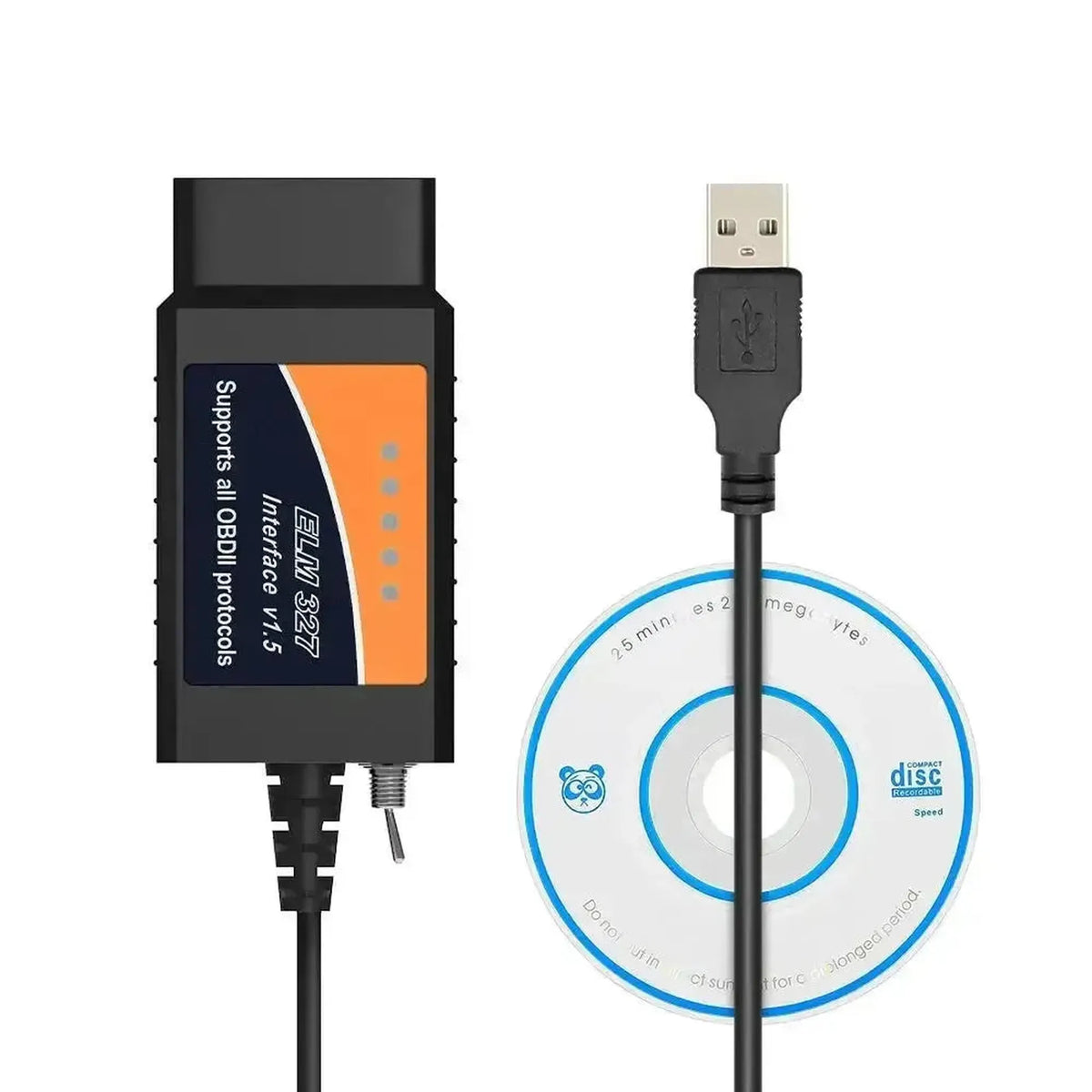 Universel ELM327 (CHT340) (HS/MS-CAN Switch) | USB-grænsefladekabel