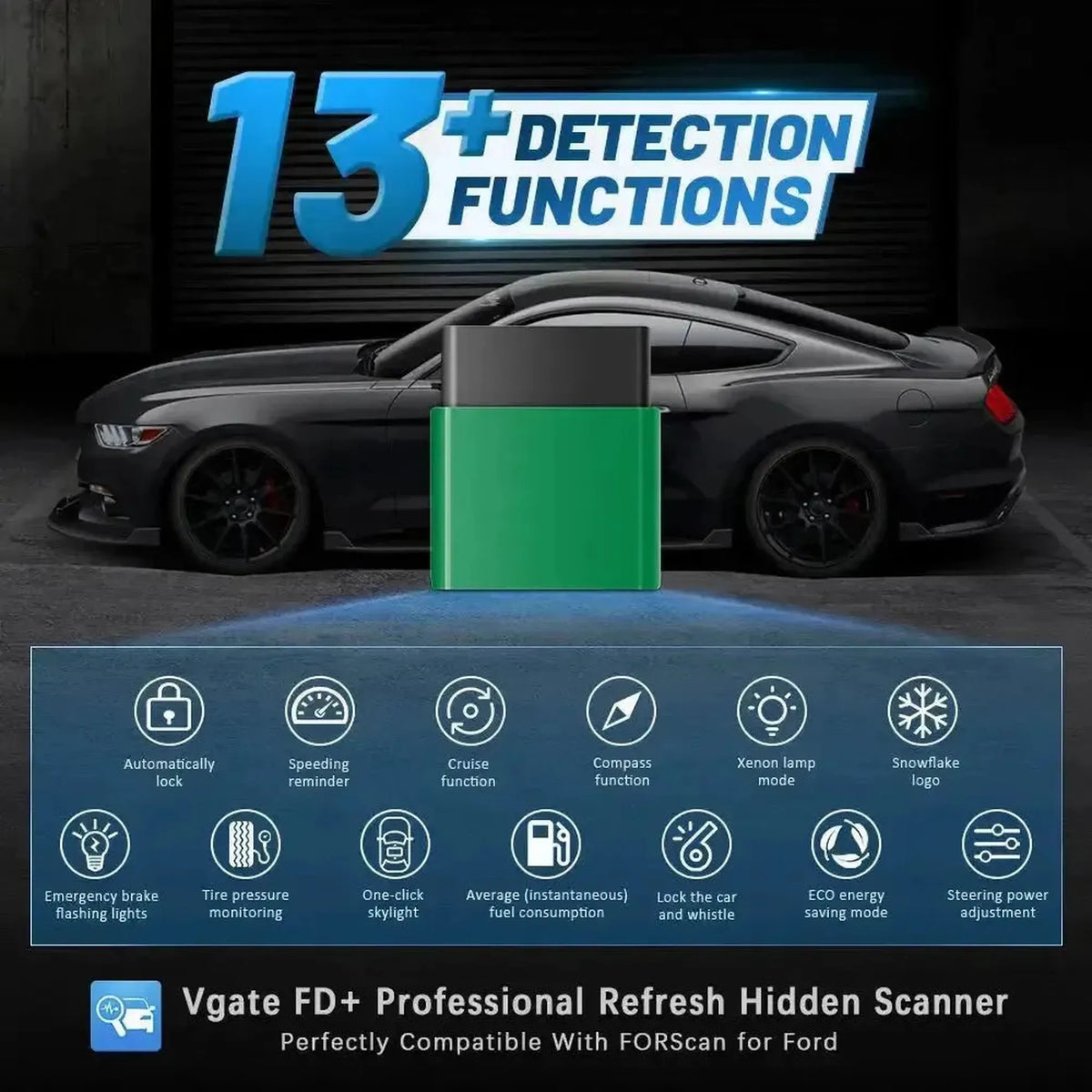 Vgate vLinker FD+ | ELM327-Grænseflade (Bluetooth 4.0)